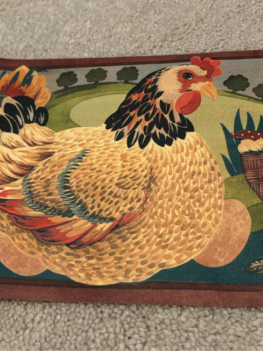 Country Themed Hen Farmhouse Chicken Wall Border Wall Paper